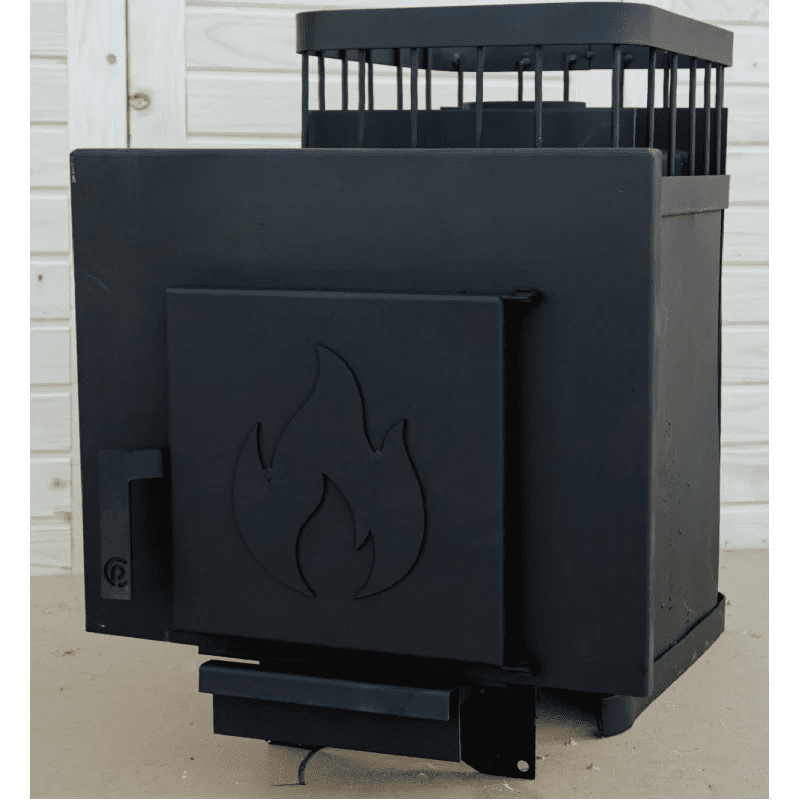 Печь банная ComfortProm 3 мм, до 20 кубов, стальная дверь ОГОНЕК