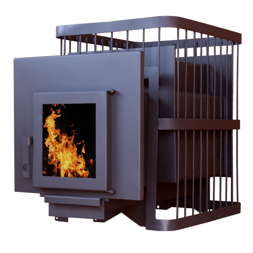 Печь банная ComfortProm 3 мм, до 16 кубов, дверь со стеклом