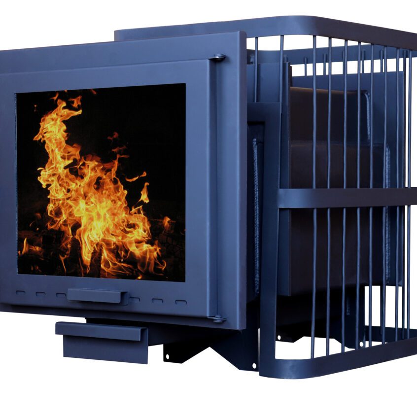 Печь банная ComfortProm СТАЛЬ 8мм, до 16 кубов, ПАНОРАМА