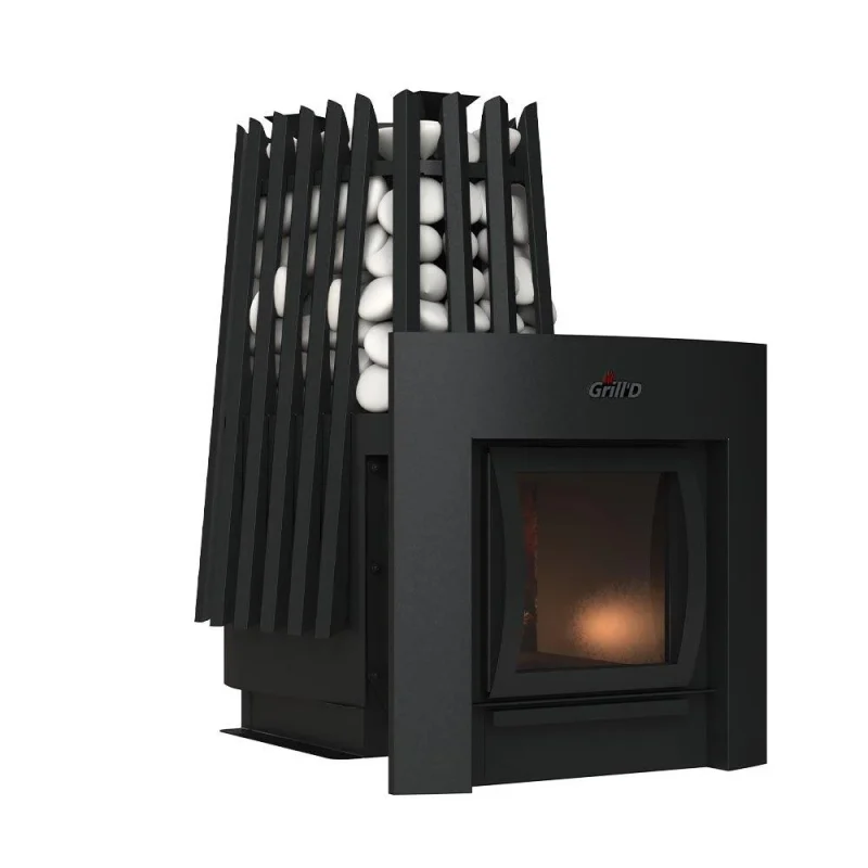 Дровяная банная печь Grill'D Cometa Vega 350 Window Max