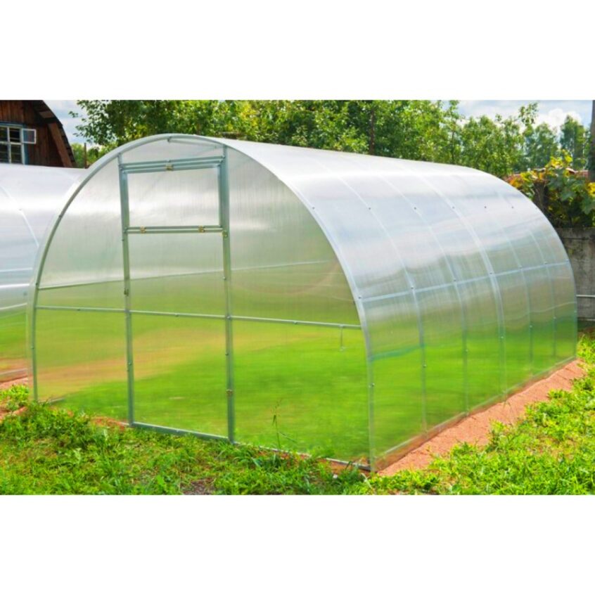 Теплица ComfortProm ЦЕЛЬНАЯ ДВОЙНАЯ дуга ширина 3м длина 12м
