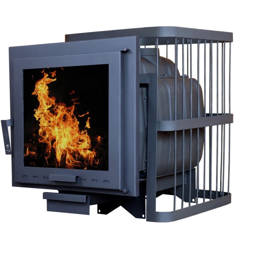 Печь банная ComfortProm ЧУГУН ПАНОРАМА, для парной до 20 кубов, вес 79 кг, длина дров до 40 см, на 130 кг камней