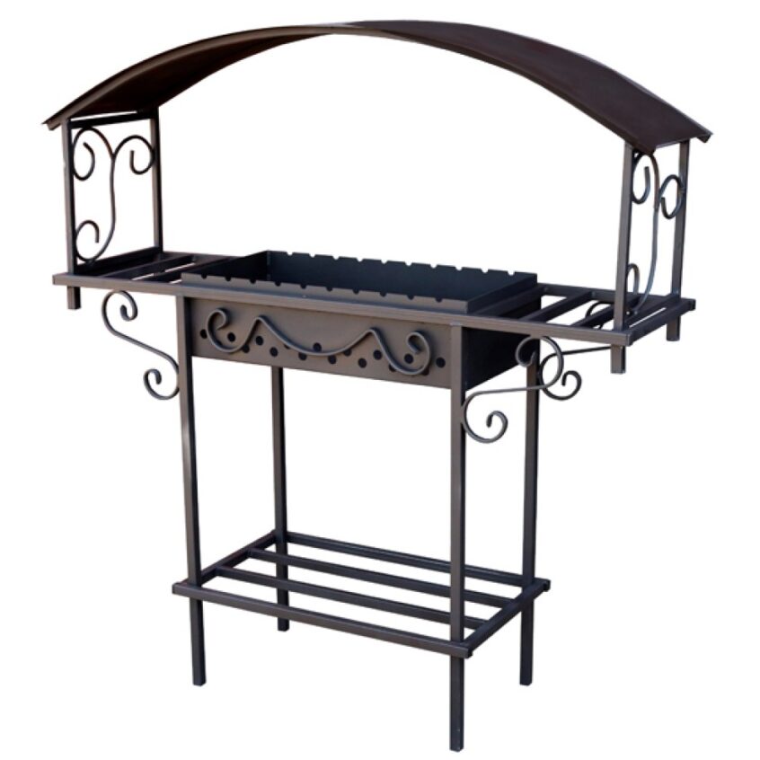 Мангал стационарный ComfortProm Асгард с крышей