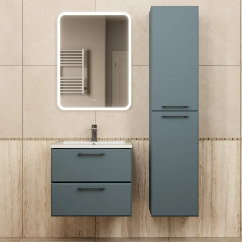 Комплект тумба с раковиной Uperwood (Упервуд) Foster New серый графит, 60 см KFosterNEW60g
