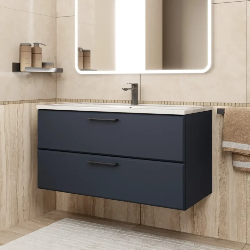 Комплект тумба с раковиной для ванной Uperwood (Упервуд) Foster New, 100 см KFosterNEW100b