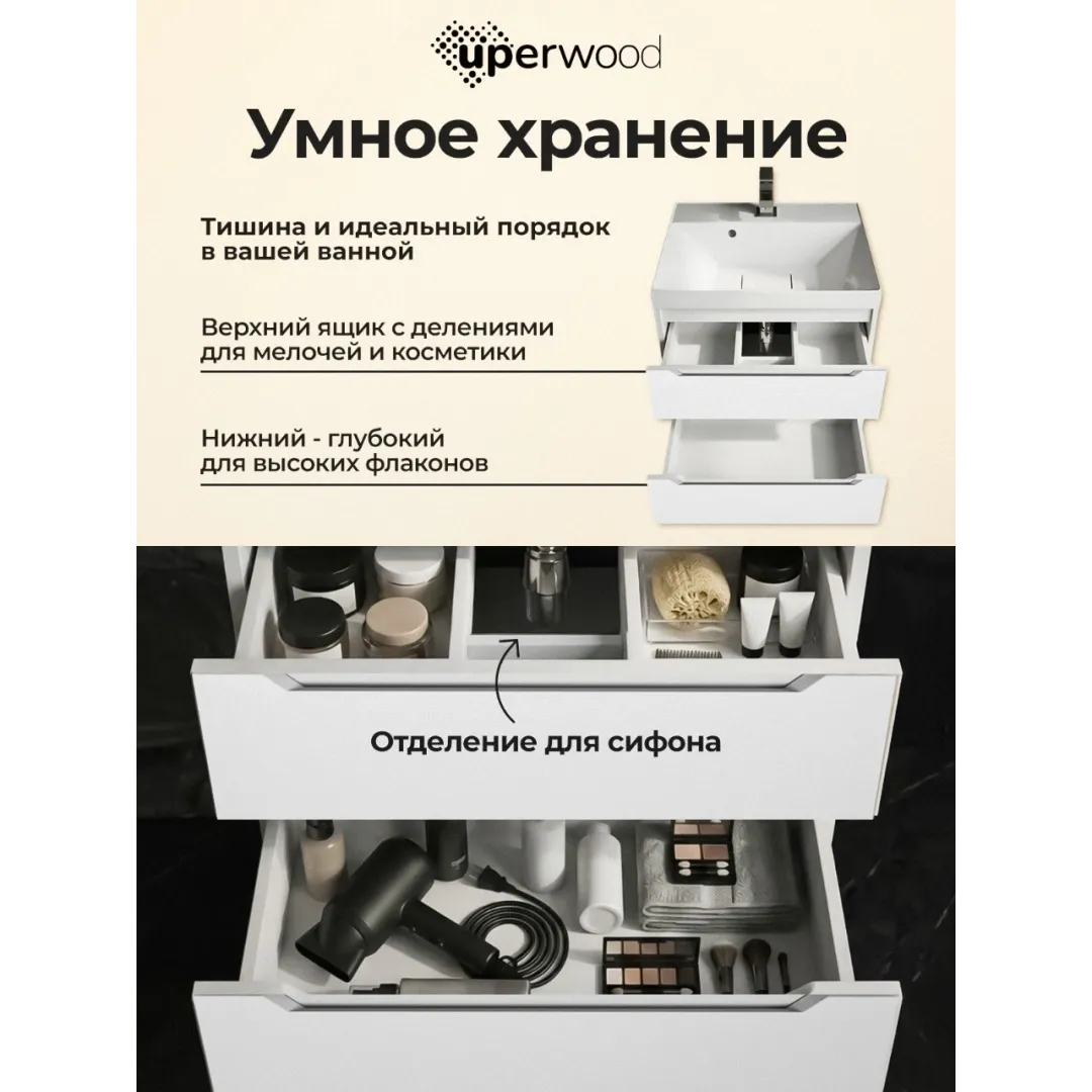 Тумба под раковину 50 см Uperwood (Упервуд) Tanos New — изображение 11