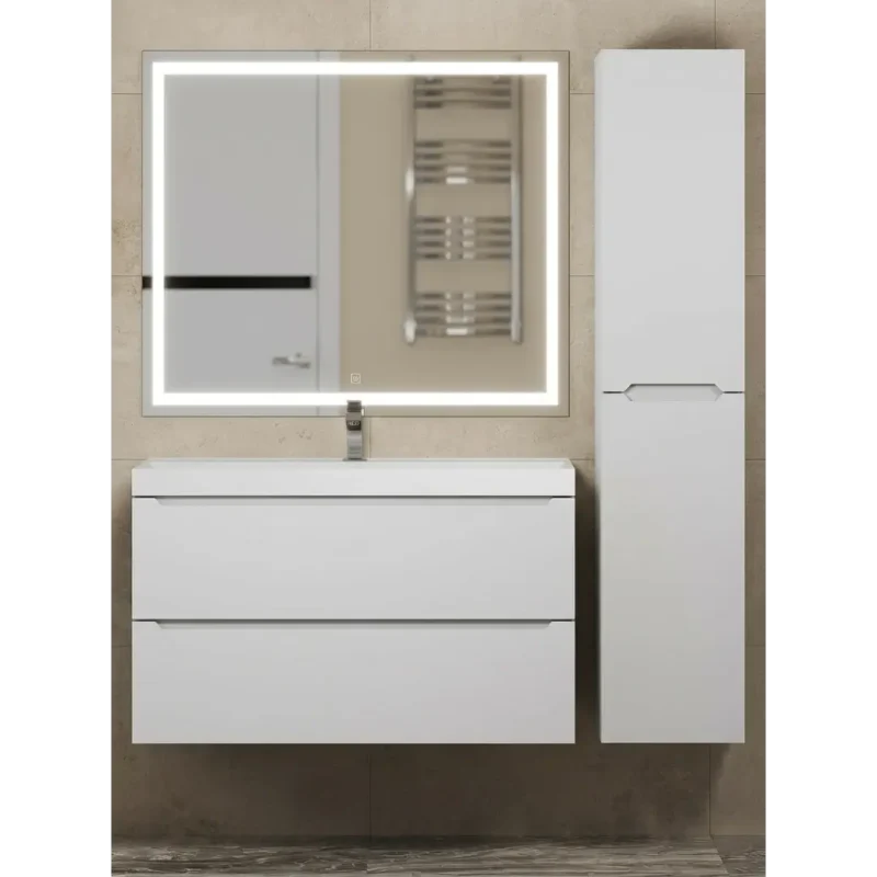Тумба под раковину Uperwood Tanos 100 см, подвесная, матовая