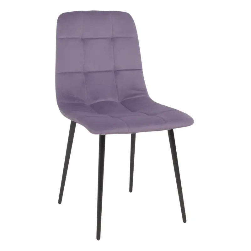Стул AV 406-N, сливовый бархат Confetti plum/черный