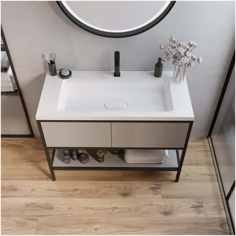 Раковина (умывальник) для ванной Uperwood Modul 100 см, с декоративной накладкой, Без отверстия под смеситель.