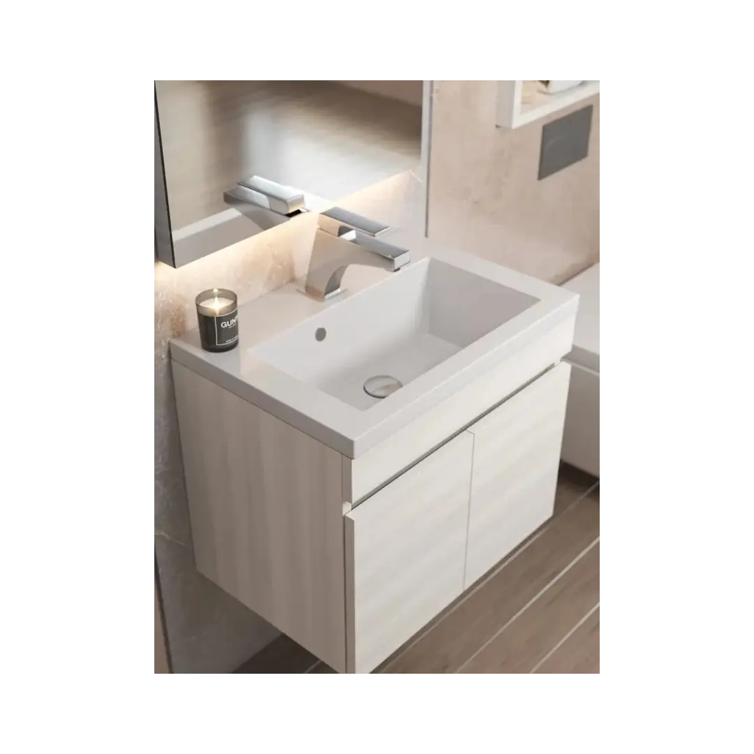 Раковина для ванной 50 см, Uperwood Eva, белая глянцевая — изображение 2
