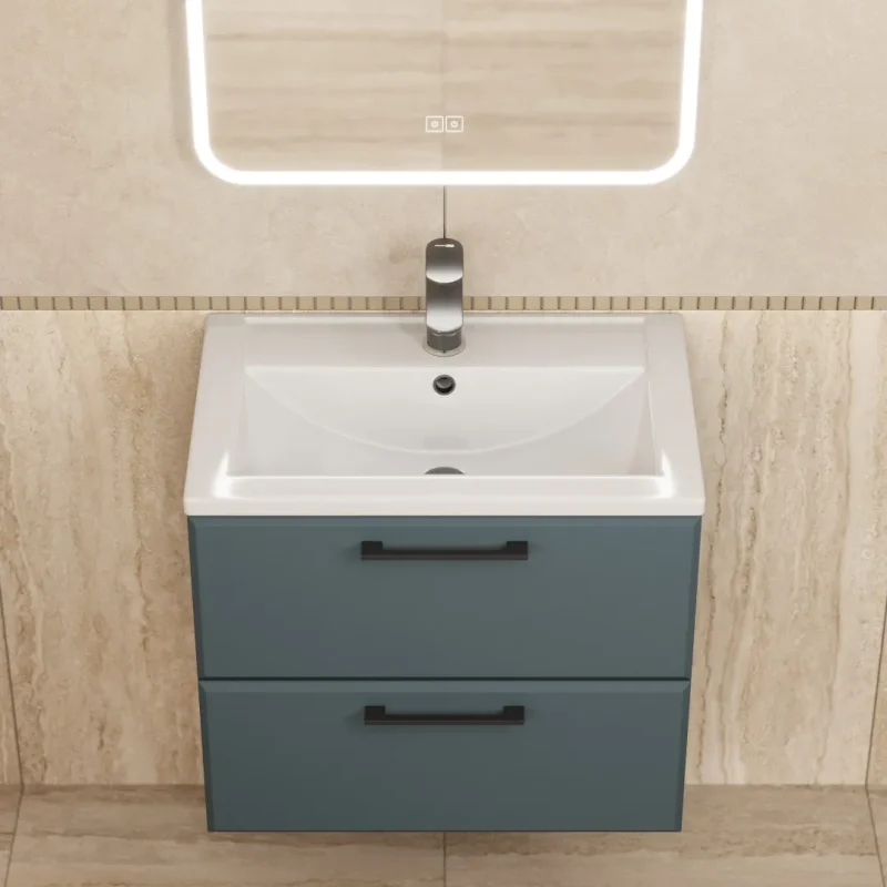 Раковина для ванной Uperwood Foster 60 см, белая глянцевая
