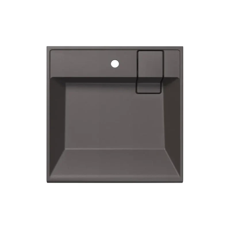Раковина над стиральной машиной Uperwood Naomi Quartz, 60*60 см, серый шёлк
