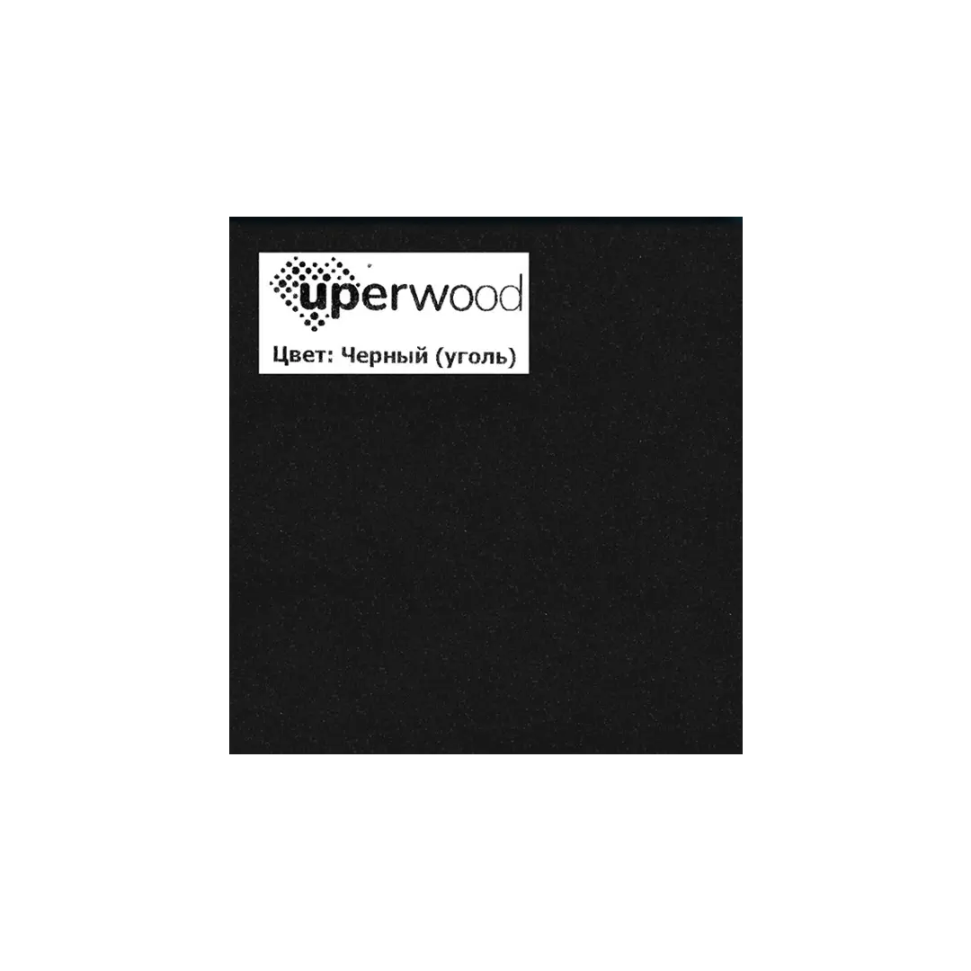 Раковина для ванной кварцевая Uperwood Lotus Quartz 80х50х13 см, черная матовая, уголь — изображение 2