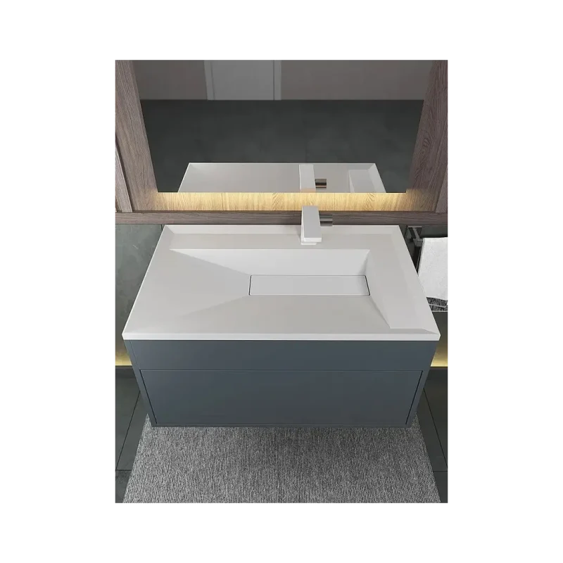 Раковина для ванной Uperwood Lotus Premium 80х50х13 см, белая матовая