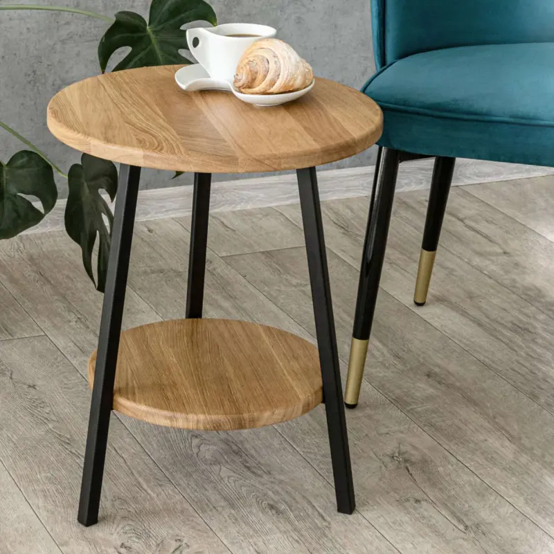 Стол журнальный CFT-42 ND, дуб натуральный/черный