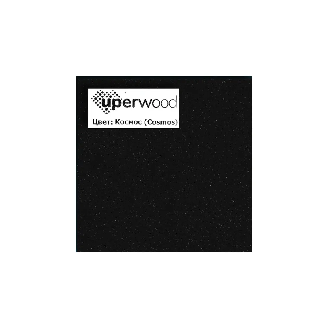 Раковина для ванной кварцевая Uperwood Foster Quartz 100х45,5х17,5 см, черная матовая, космос — изображение 2