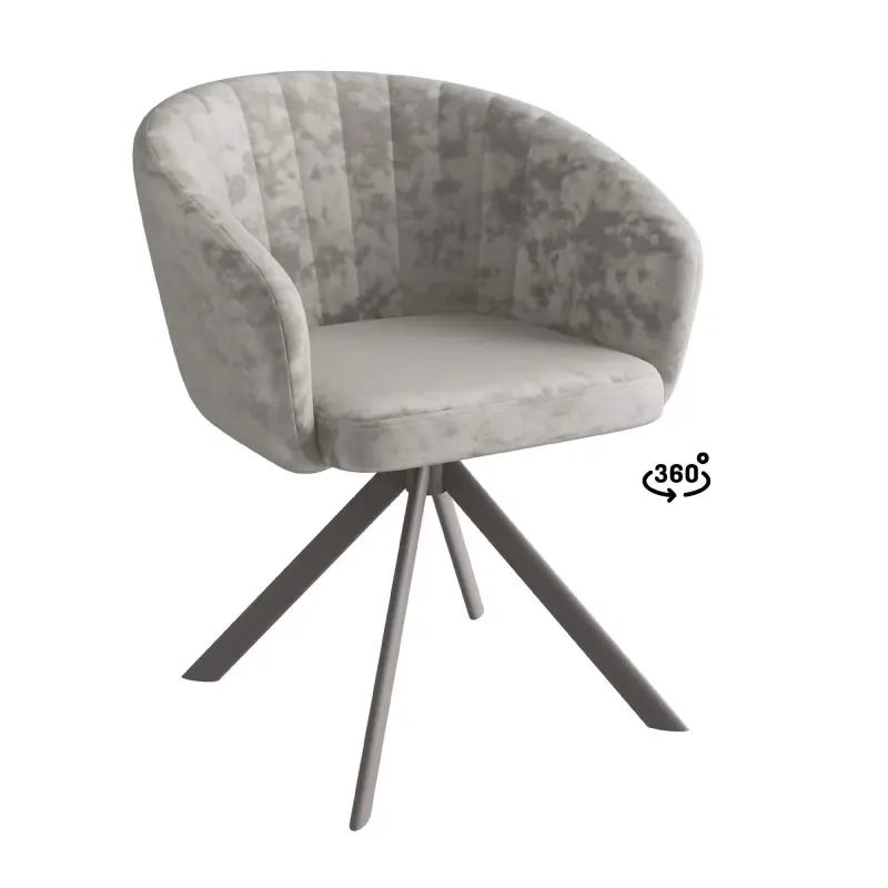 Стул SHELLY-R 360, m02 PEARL LUXкапучино
