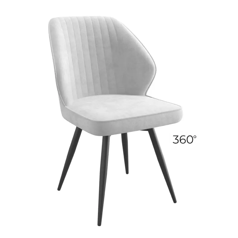 Стул MICHAEL-R1 360, b20 SILVER LUXчерный