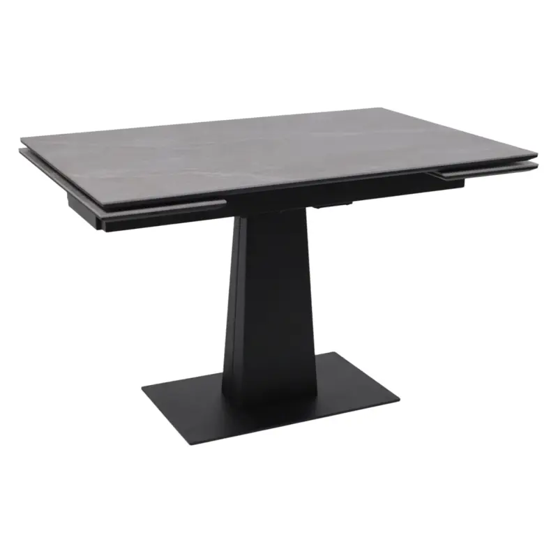 Стол AV 2119, МДФ+керамика, раздвижной 1200 (1800)*800 серый, матовый LARKA GREY/черный