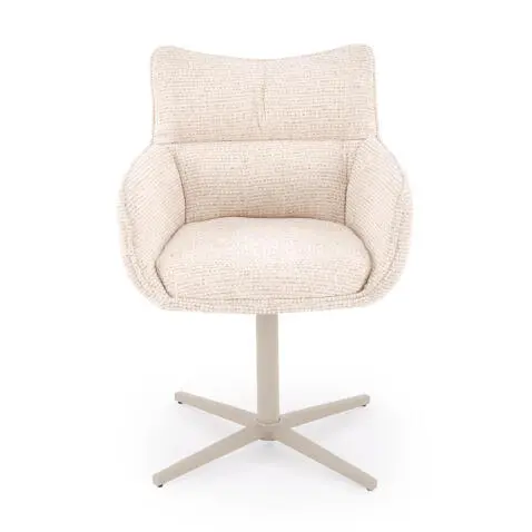 Стул HALMAR K614 CS бежевый/кашемир, поворотный