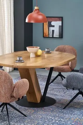 Стул HALMAR K568 корица/черный, поворотный — изображение 3