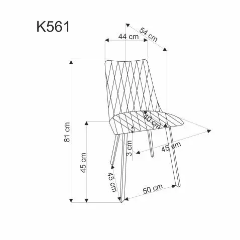 Стул HALMAR K561 оливковый/черный — изображение 6